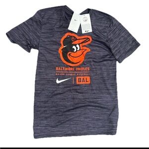 Nike Baltimore Orioles Logo Velocity Drifit T-Shirt Men's Small NWT